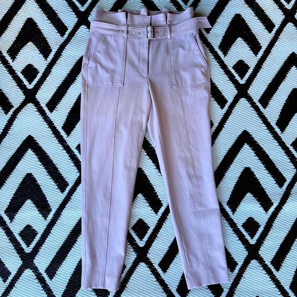 White House Black Market high waist, tapered pants, lavender color